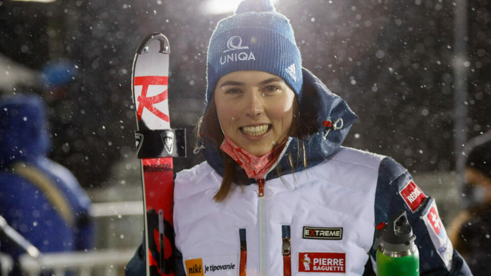 Petra Vhová vystúpila na najvyšší stupienok slalomu v Levi po troch rokoch.