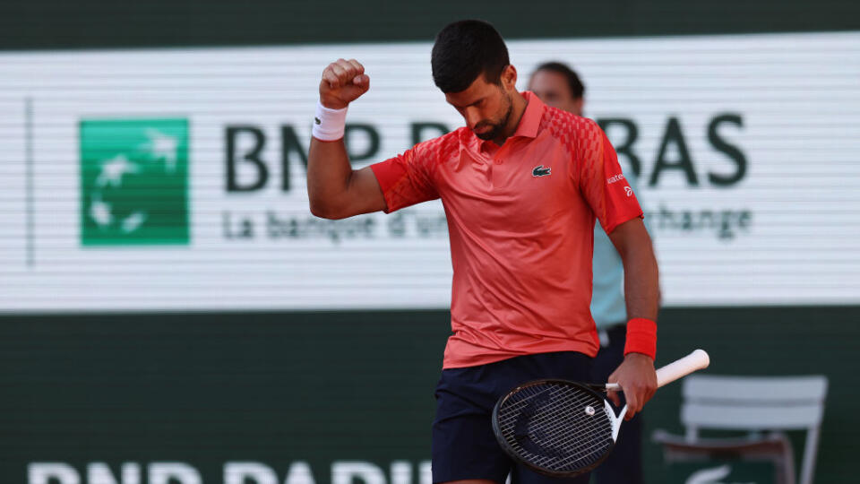 Novak Djokovič počas 6. hracieho dňa.