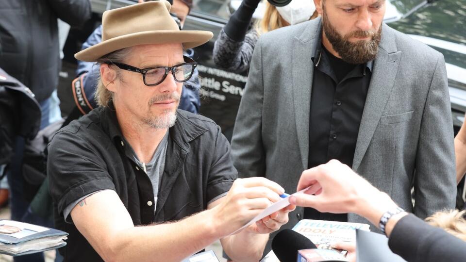 L'acteur Ethan Hawke à Karlovy Vary