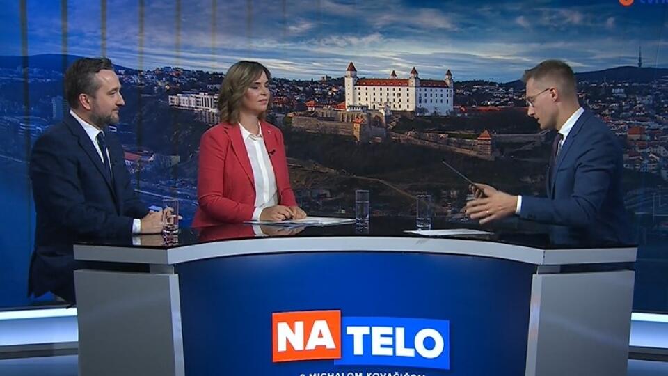 Veronika Remišová a Ľuboš Blaha v relácii Na telo
