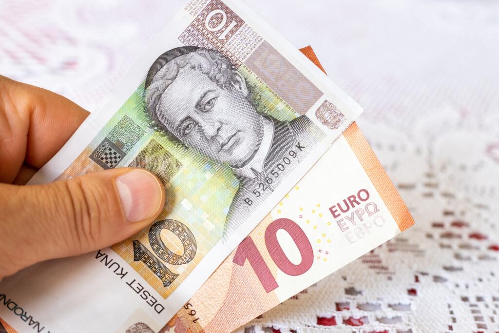 Money,In,Hand,,Croatian,Kuna,And,Euro,,Concept,Of,Croatians