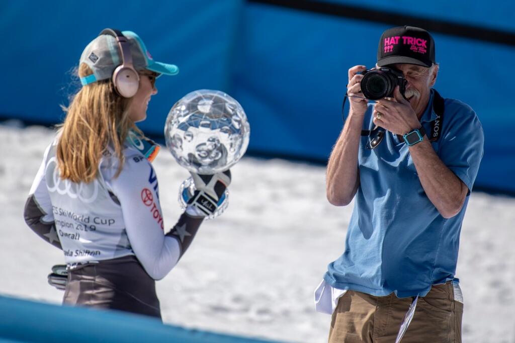 Jeff Shiffrin rád fotil preteky svojej dcéry Mikaely.