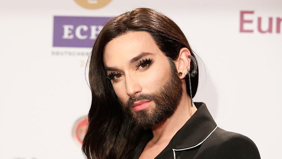 BERLIN, GERMANY - APRIL 07: Conchita Wurst attends the Koenig Pilsener At Echo Award 2016 on April 07, 2016 in Berlin, Germany. (Photo by Franziska Krug/Getty Images for Koenig Pilsener)