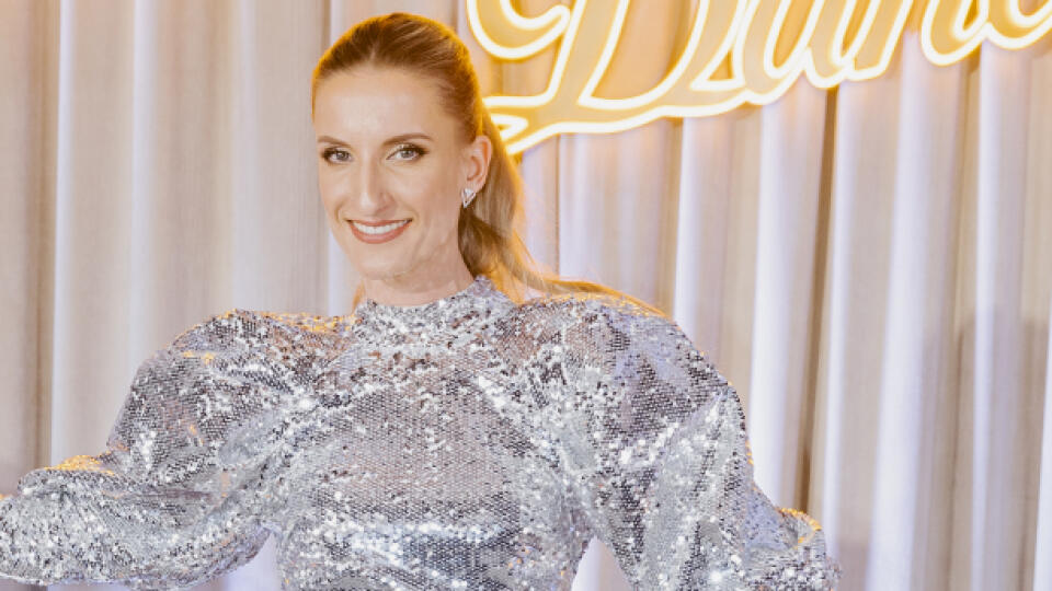 Na snímke Adela Vinczeová počas predstavenia poroty a tanečných párov súťaže TV Markíza Let´s Dance 2023.