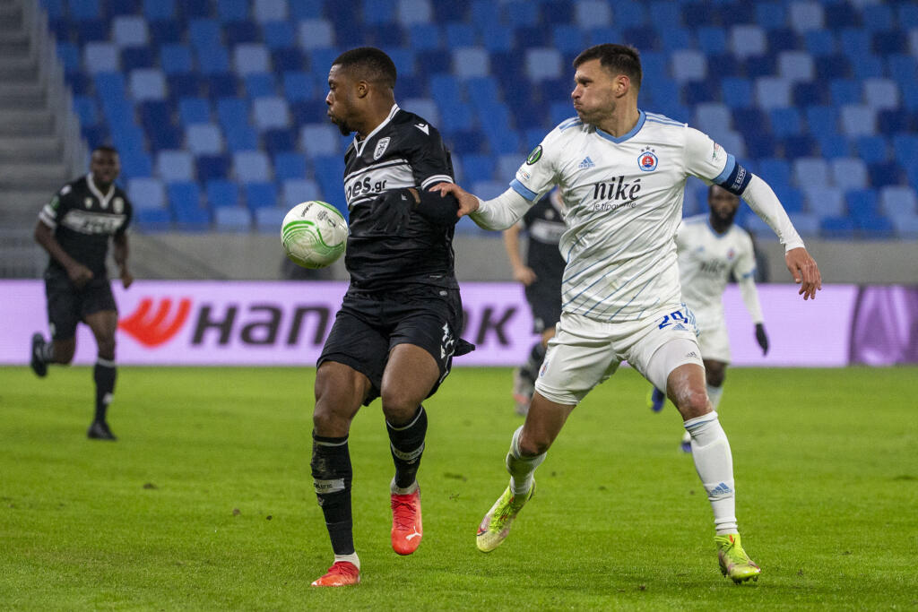 Futbalisti Slovan Bratislava remizovali v dôležitom skupinovom zápase Konferenčnej ligy s PAOKOM Solún 0:0.