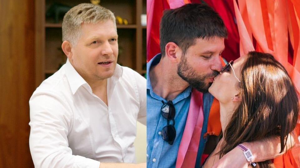 Robert Fico a Michal Šimečka so svojou partnerkou Soňou