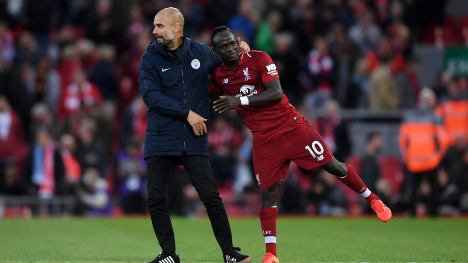 Sadio Mané a Pep Guardiola