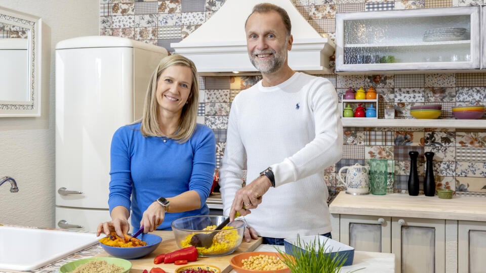 Gastroenterológ Ladislav Kužela s manželkou Martinou.