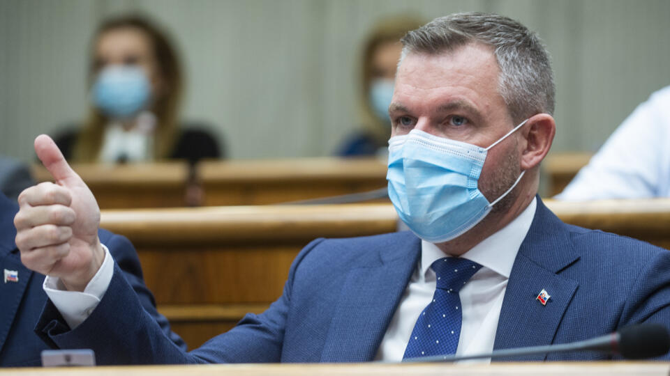 Na snímke nezaradený poslanec NR SR Peter Pellegrini počas zasadnutia 18. schôdze parlamentu v utorok 8. decembra 2020 v Bratislave. FOTO TASR - Jakub Kotian
