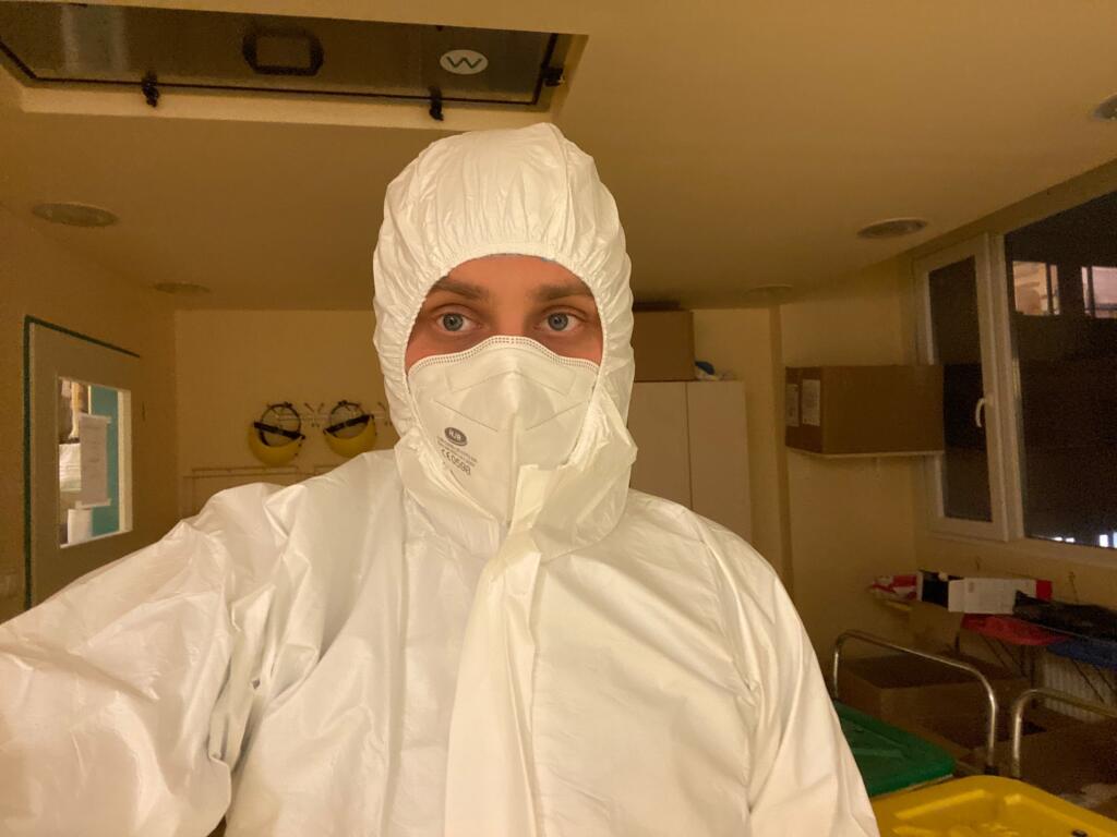 Jerguš počas zmeny na ARO v bratislavských Kramároch.