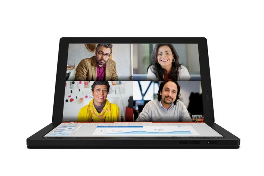 ThinkPad X1 Fold pri použití na výšku