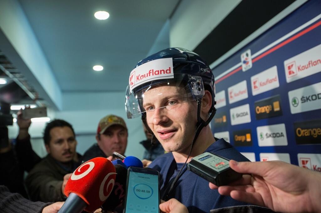 Slovenský reprezentant Dávid Bondra v príprave na MS.