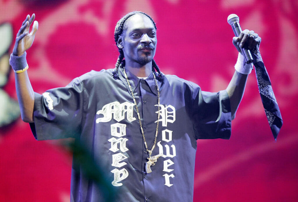 Rap artist Snoop Dogg performs at the