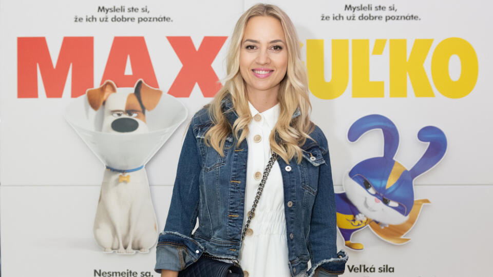 Barbora Krajčírová na premiére filmu Tajný život Maznáčikov 2.