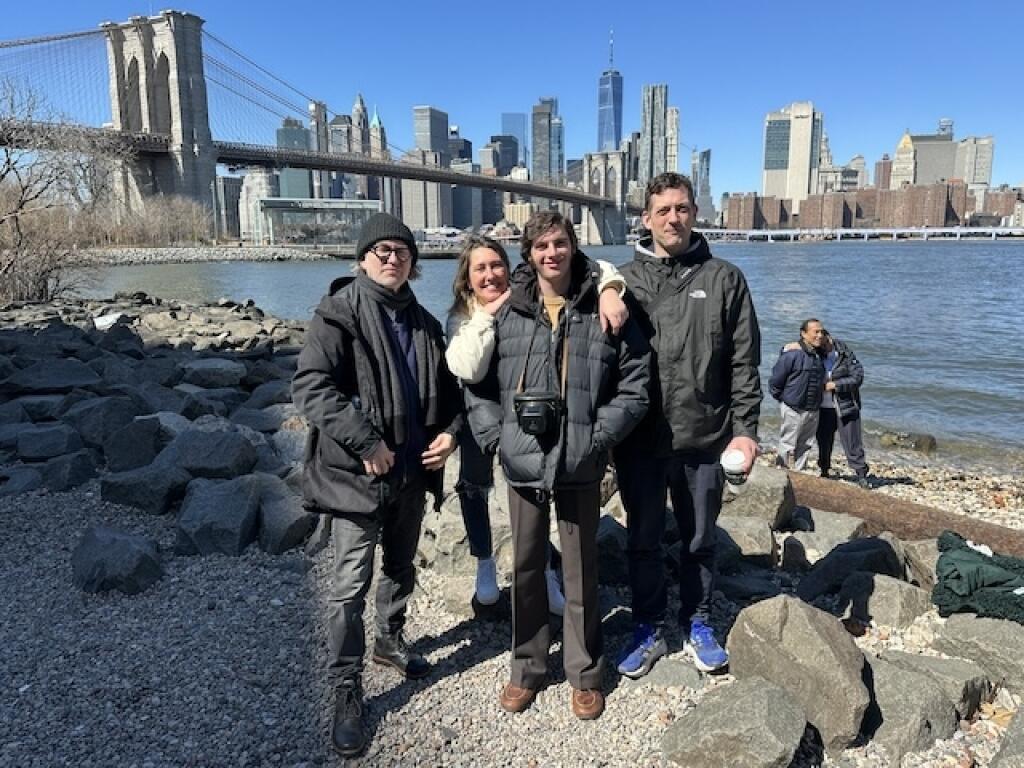 Nakrúcanie filmu Nepela v New Yorku.