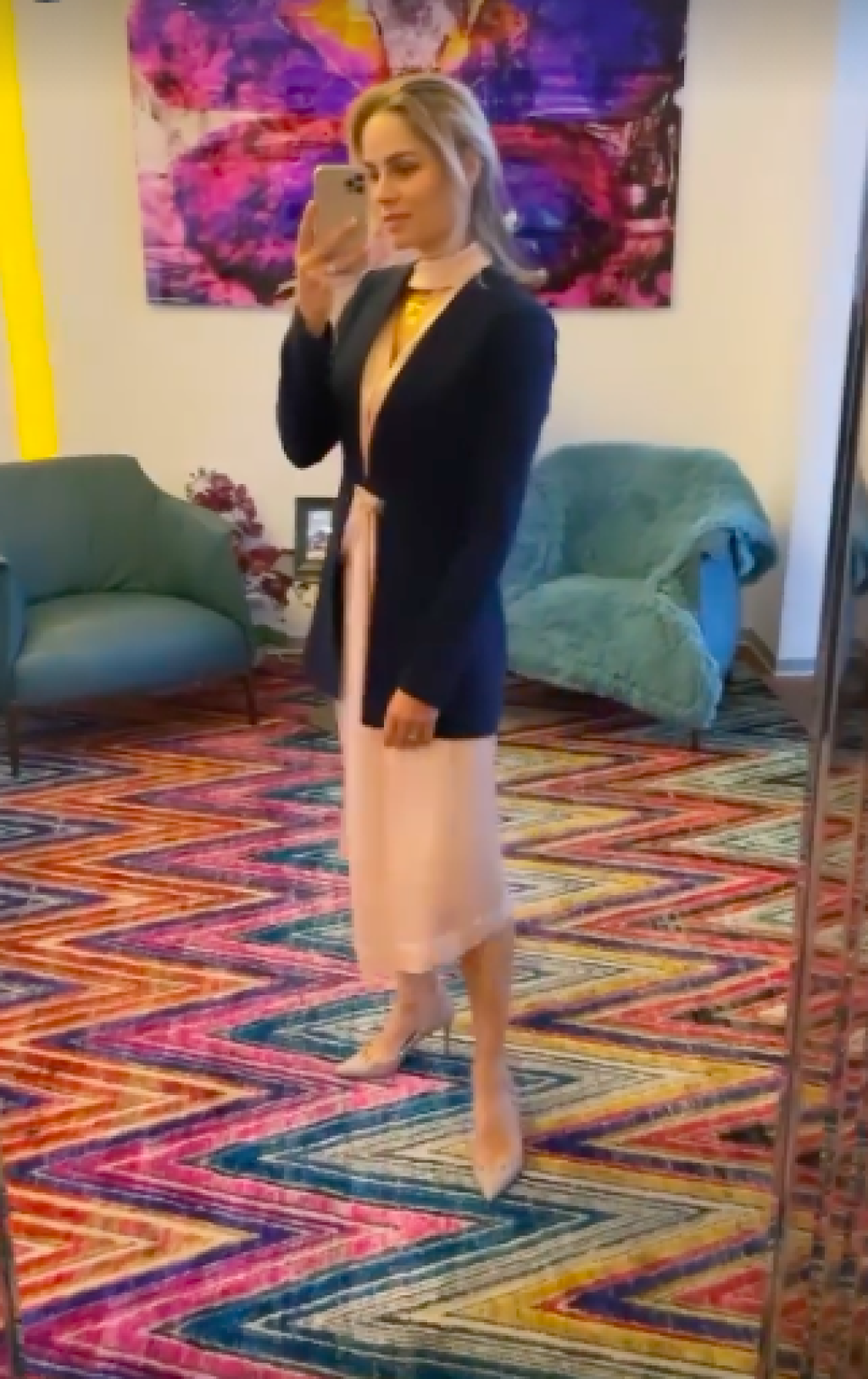 Ivanka a jej parádny outfit na krste.