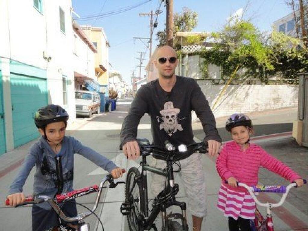 Pavol Demitra s deťmi Lucasom a Zarou.
