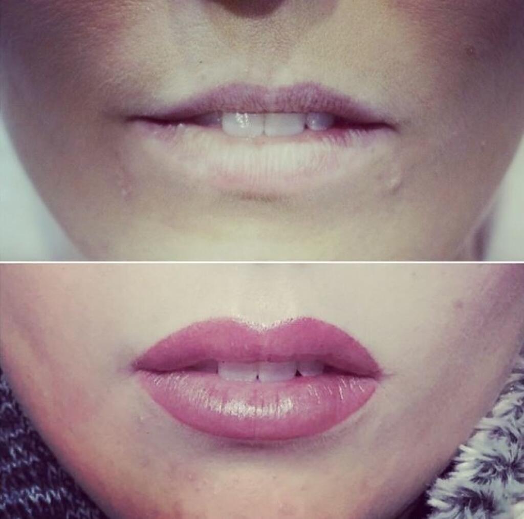 Татуаж или увеличение губ. Татуаж губ. Перманент губ. Растушевка губ. Контур губ перманентный макияж.