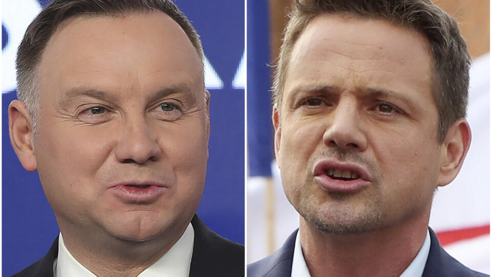 kombosnímka Rafal Trzaskowski Andrzej Duda