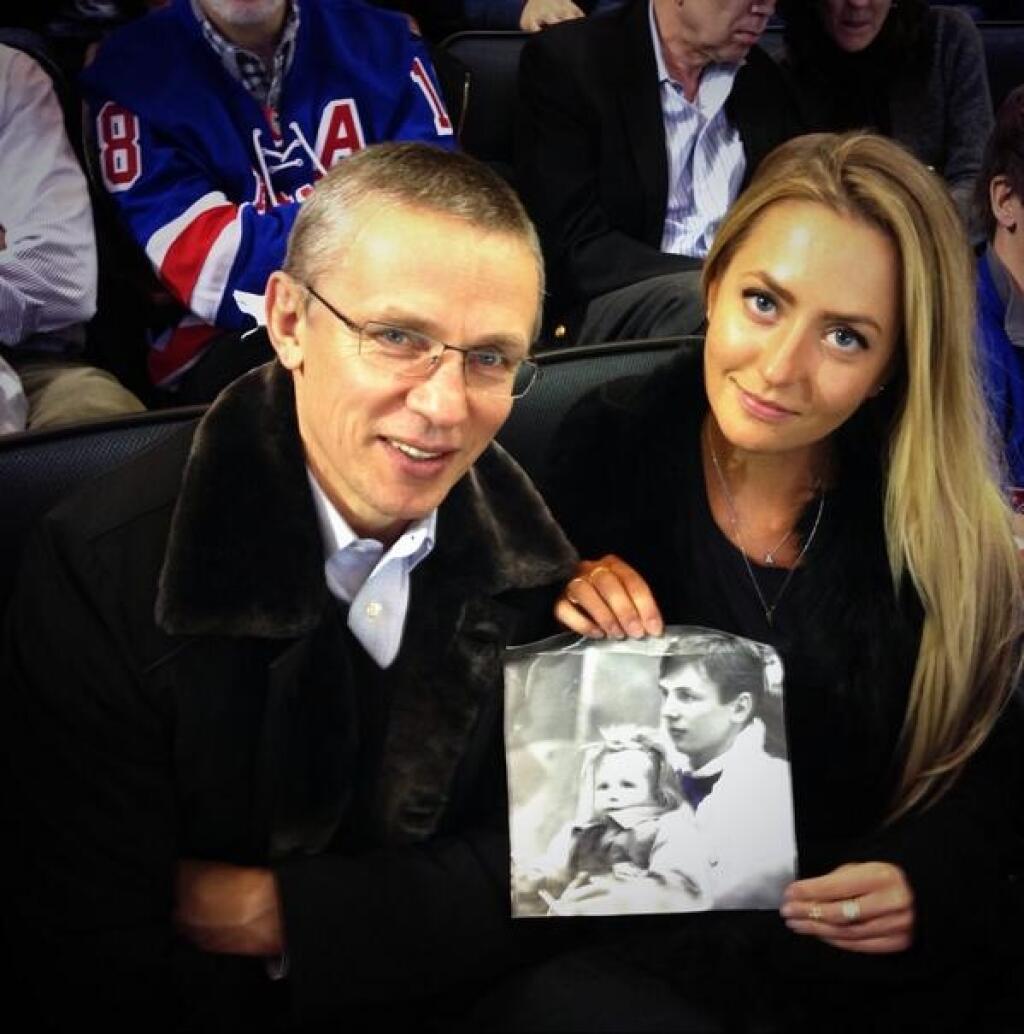 Alyonka Larionov with Father, Igor Larionov. Vancouver Canucks, Canada. Хоккей