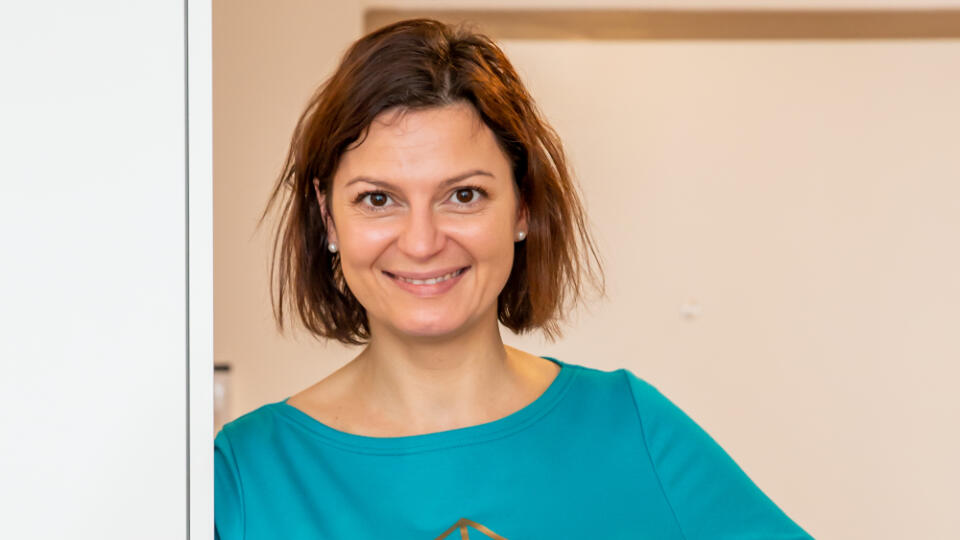 Na snímke je Lujza Garajová Schrameková vo svojom novom byte v Bratislave.