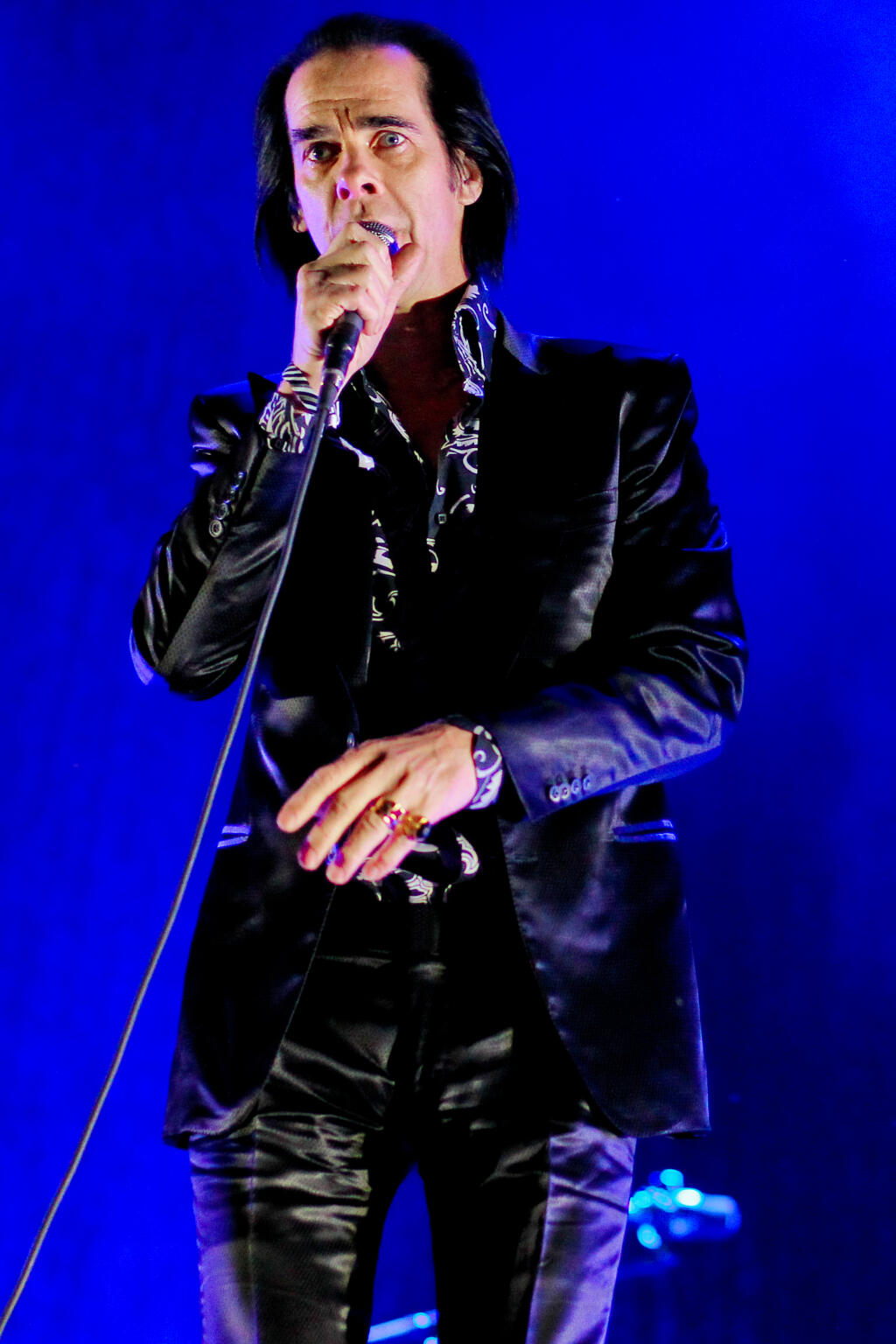 Na trencianskom letisku pokracuje tretim dnom 17 rocnik letneho hudobneho festivalu Bazant Pohoda 2013. Na snimke australsky spevak Nick Cave.