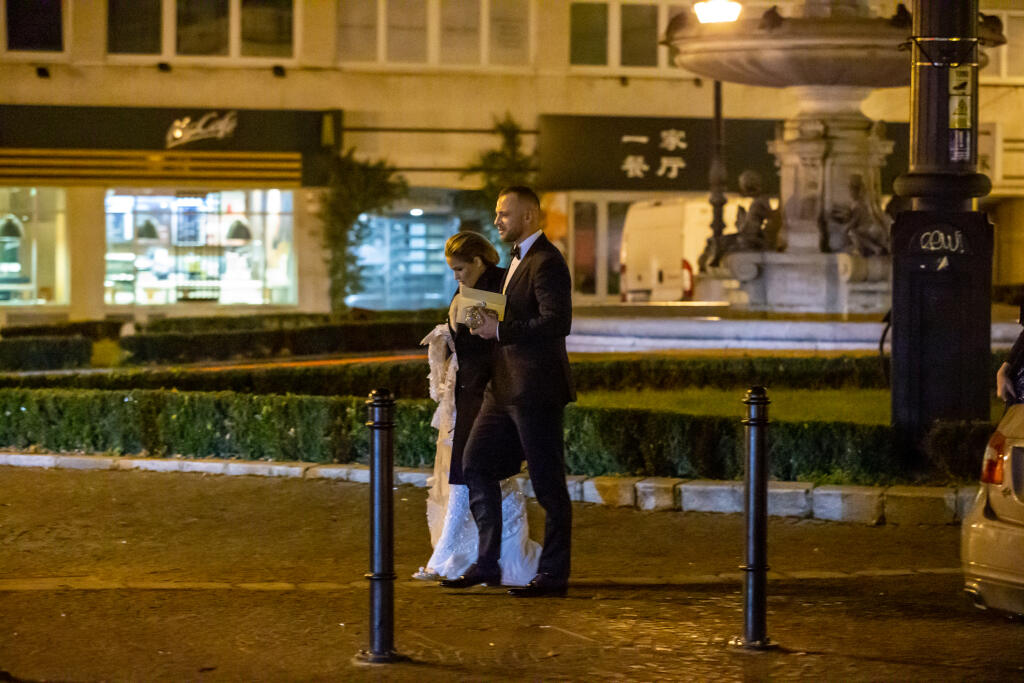 Marián Gáborík s manželkou Ivanou.