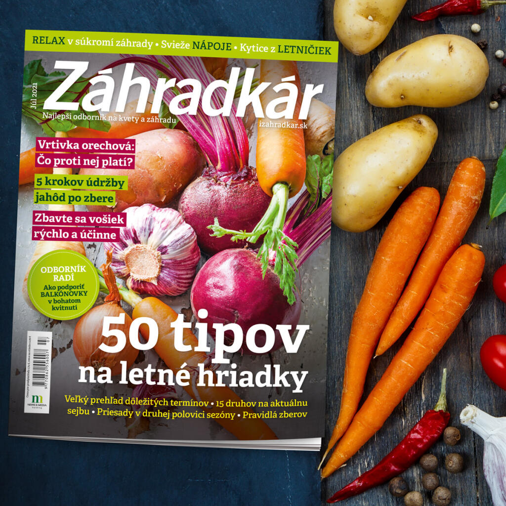 Júlové číslo časopisu Záhradkár.