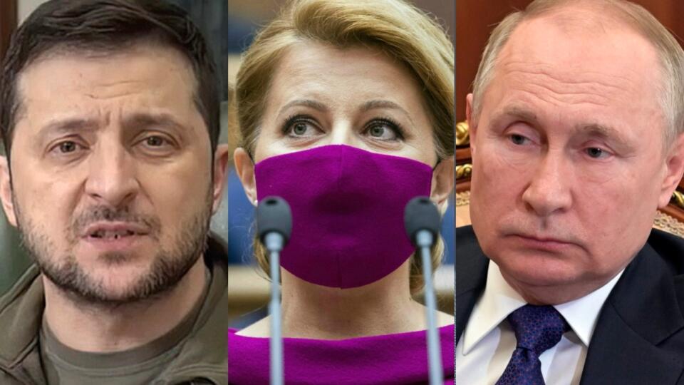 Volodymyr Zelenskyj, Zuzana Čaputová, Vladimír Purin