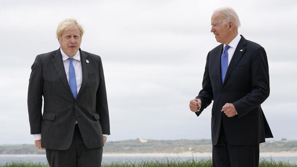 Joe Biden a Boris Johnson.