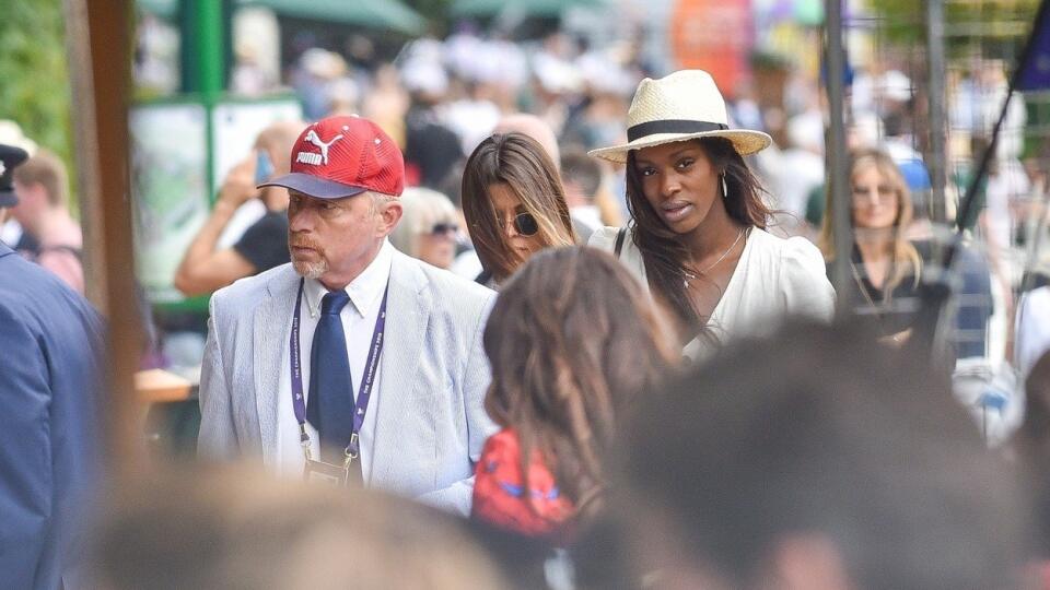 Boris Becker si užil Wimbledon s novou známosťou.