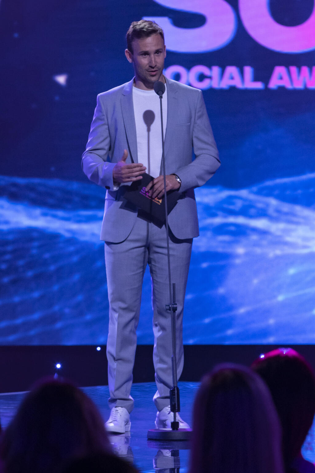 Druhý ročník odovzdávania ocenení Social Media Awards pre najúspešnejších influencerov na Slovensku. Na snímke je Marek Fašiang.