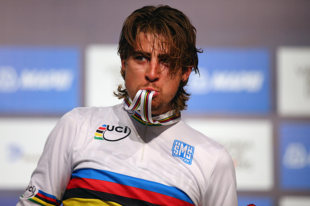 Peter Sagan po zisku titulu v roku 2015 v Richmonde.
