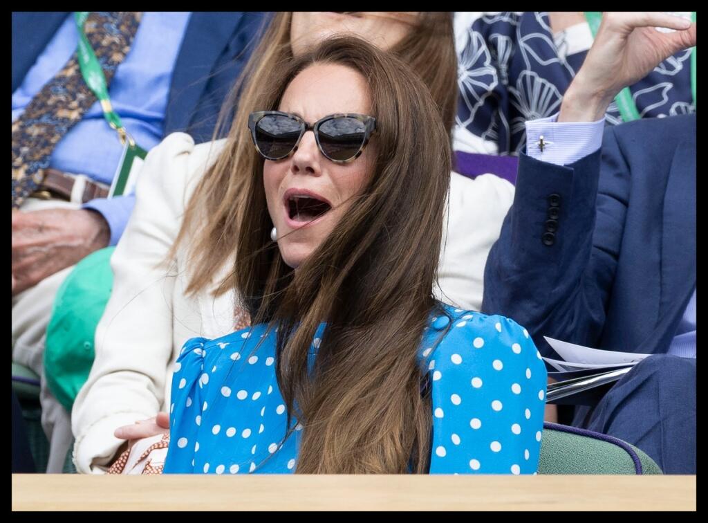 Vojvodkyňa Kate nie je typ fanúšika, ktorý zápasy sleduje potichu a bez emócií. Aj počas štvrťfinále Wimbledonu strúhala jednu grimasu za druhou a zápasy poriadne prežívala.