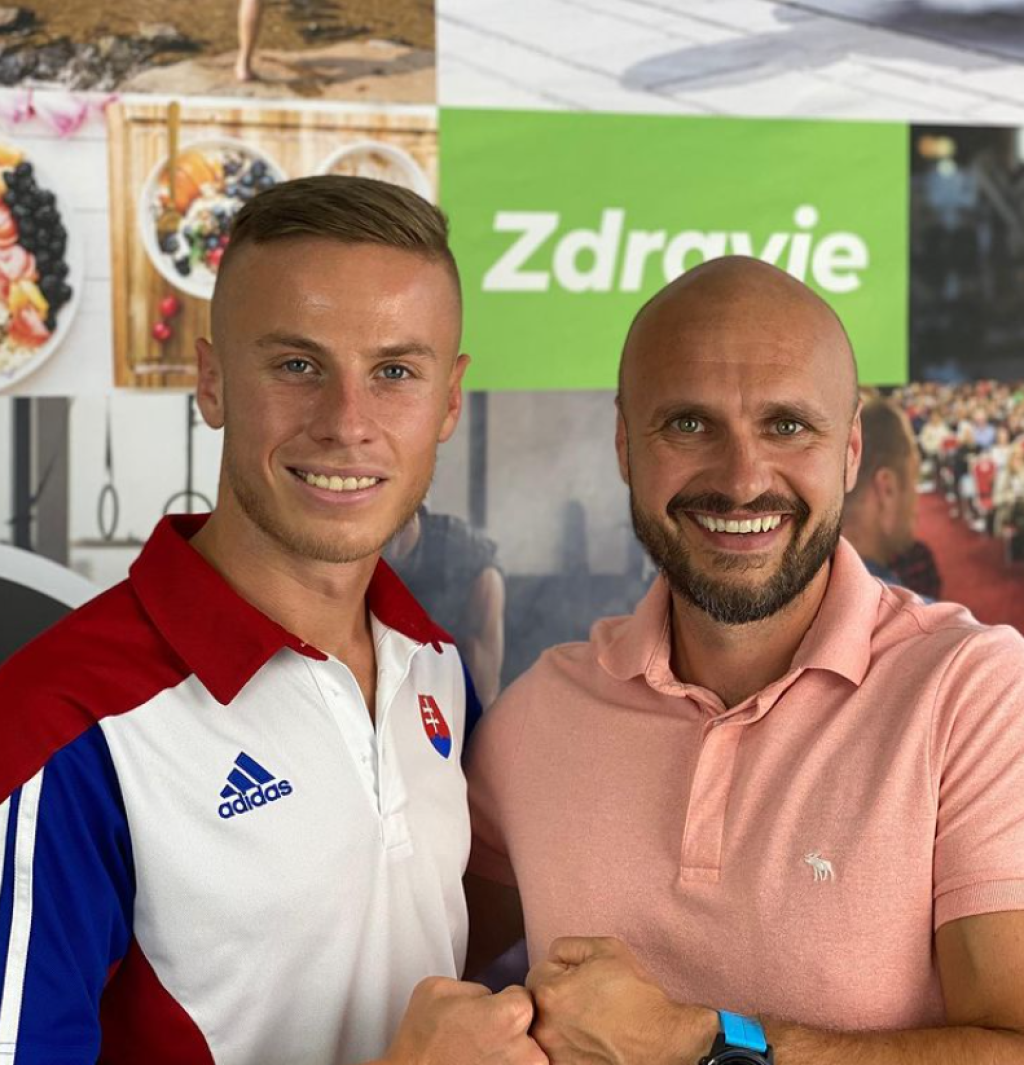 Michal so svojím mentálnym koučom Andym Winsonom.