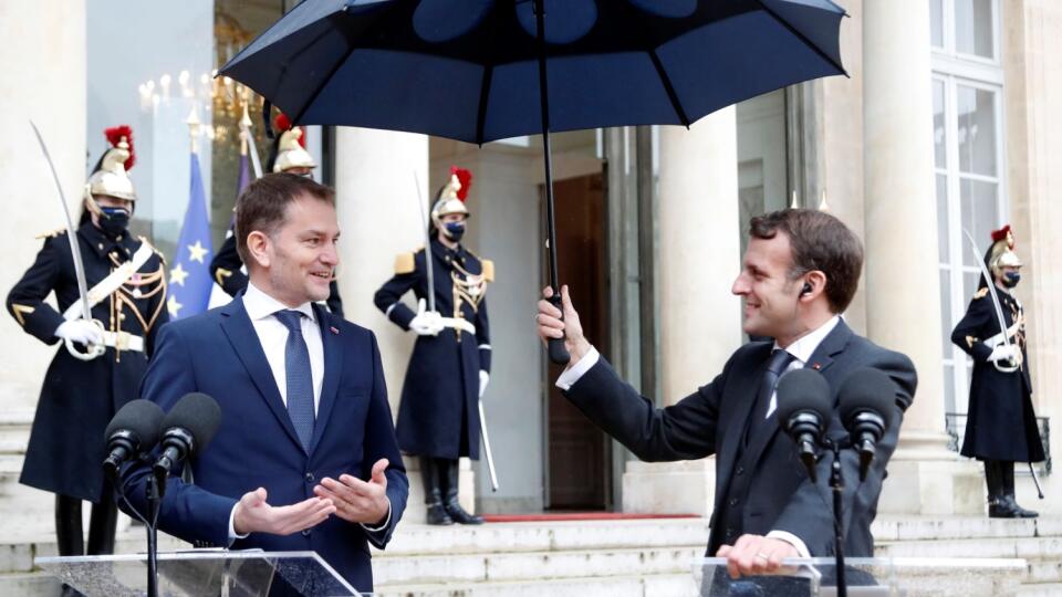 Emmanuel Macron slovenský premiér Igor Matovič