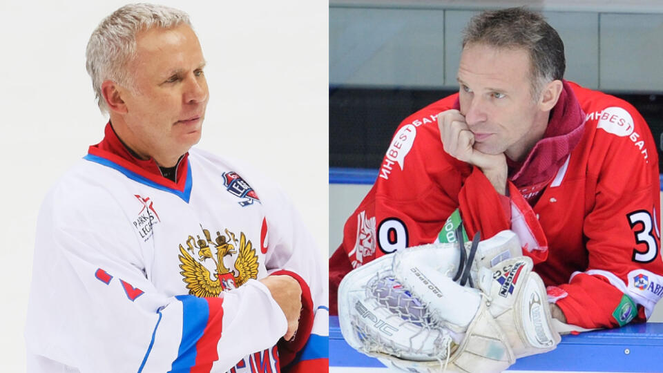 Vjačeslav Fetisov vs. Dominik Hašek.