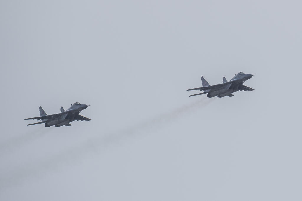 Na snímke rozlúčka so stíhačkami MIG-29 na 11. ročníku Medzinárodných leteckých dní SIAF v priestoroch Leteckej základne Malacky-Kuchyňa v sobotu 27. augusta 2022. FOTO TASR - Jaroslav Novák 