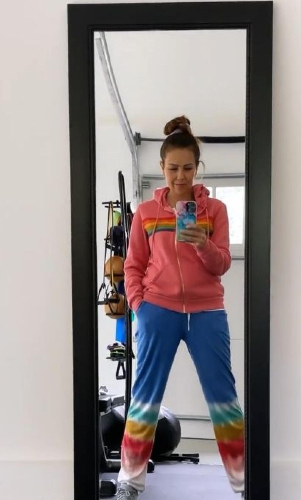 Thalía sa predviedla počas cvičenia v teplákoch a bez mejkapu.