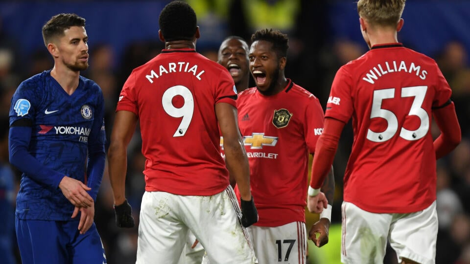 Chelsea Londýn doma podľahla Manchestru United 0:2