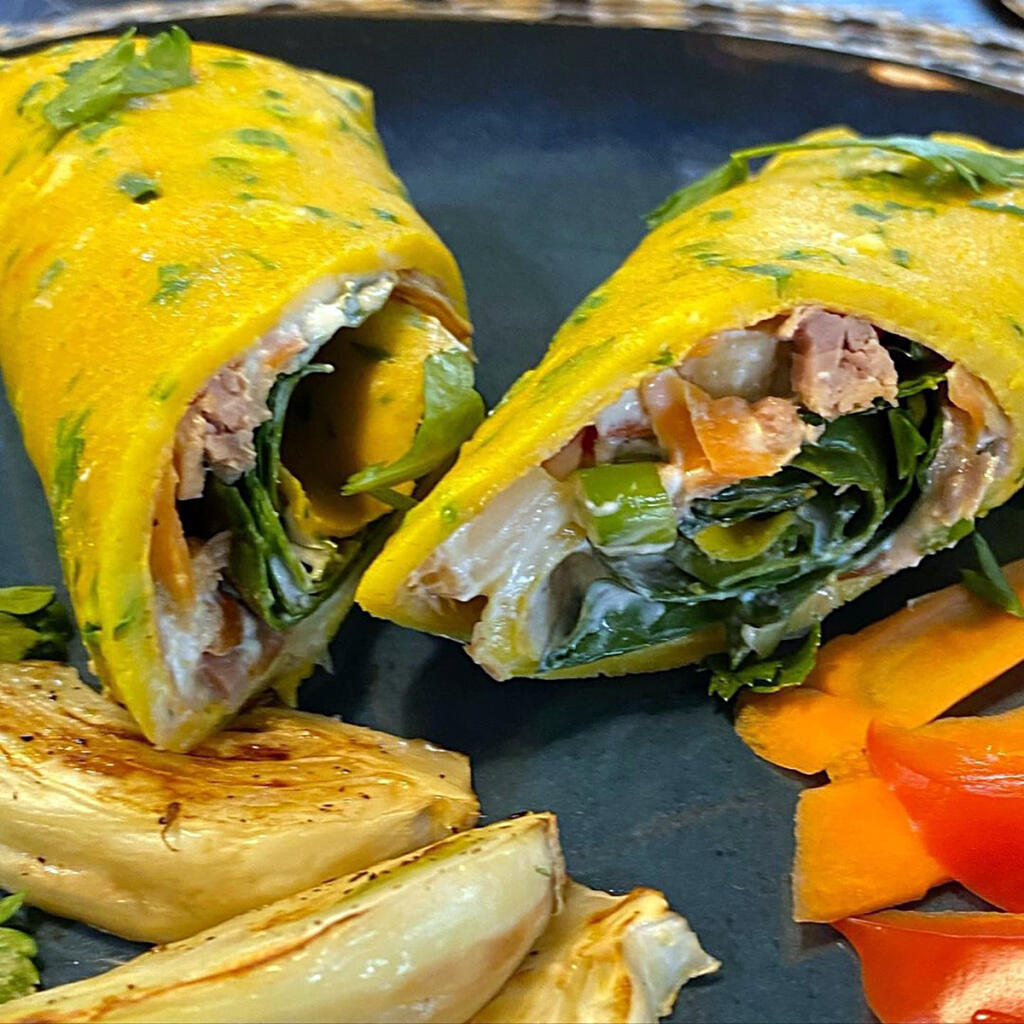KURKUMOVÉ PALACINKY S TUNIAKOM