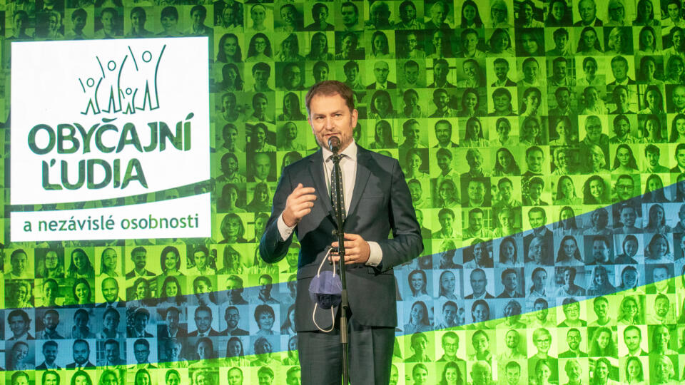 Predseda OĽaNO Igor Matovič na slávnostnom sneme hnutia