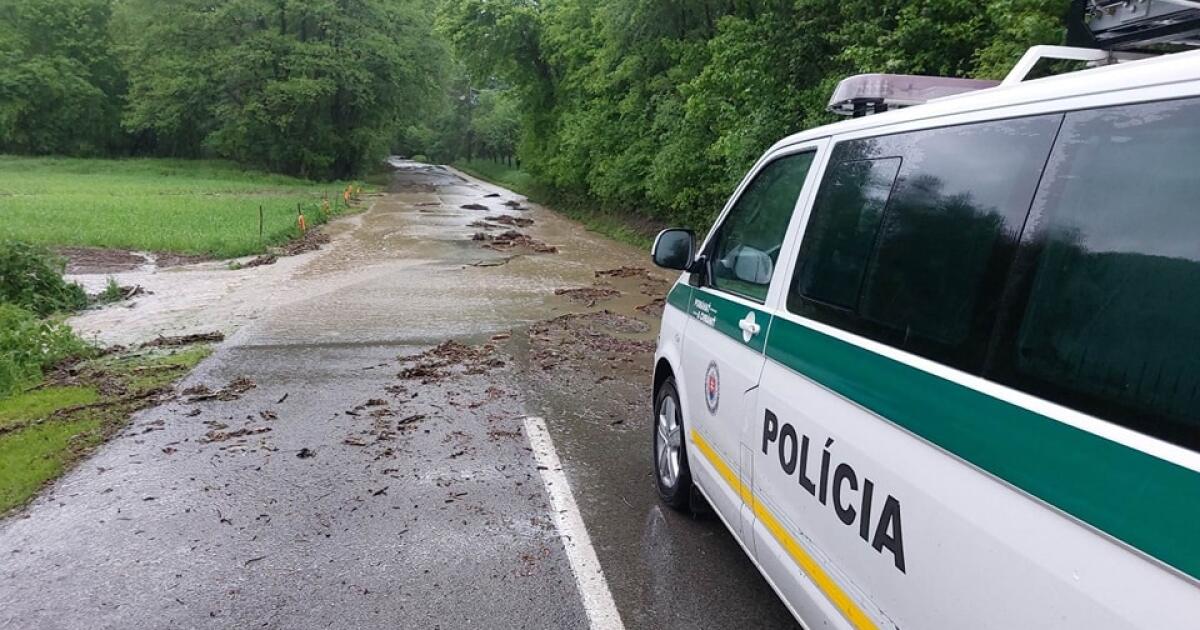 UNE AUTRE vague de tempêtes attend la Slovaquie aujourd’hui !  Ils signalent des routes INONDÉES