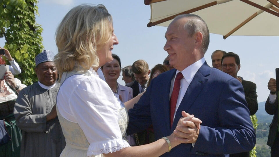 Karin Kneisslová a Vladimir Putin