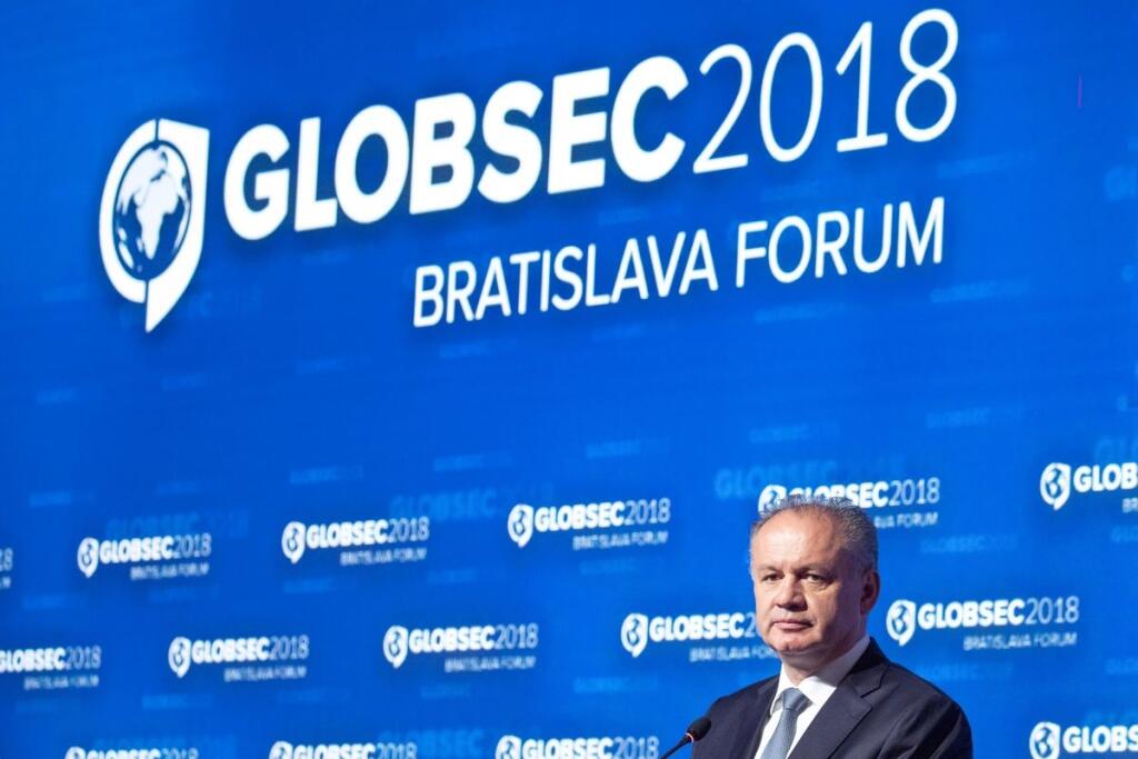 Kiska sa na Globsecu rozohnil. Ostro kritizoval Rusko a nepriamo aj Fica
