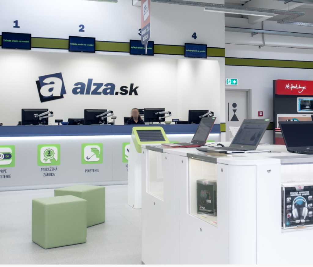 Showroom predajne Alza