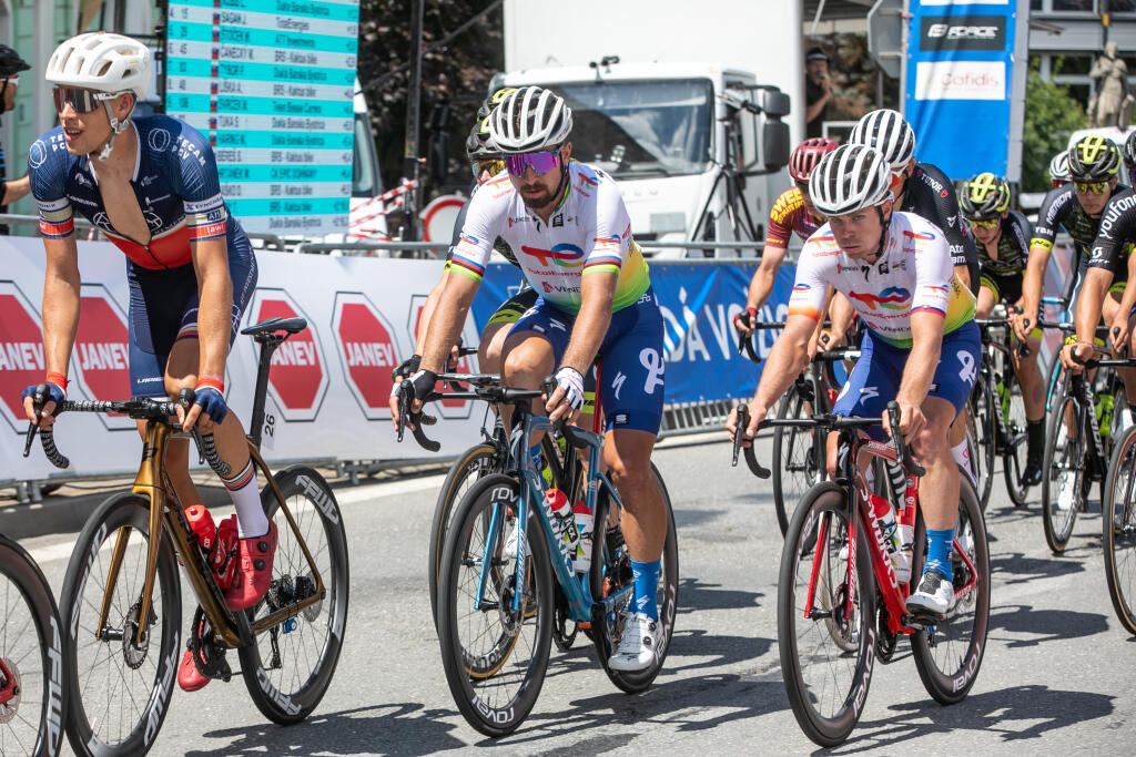 Spoločné Majstrovstvá Slovenska a Česka v cestnej cyklistike. Na snímke je Peter Sagan.