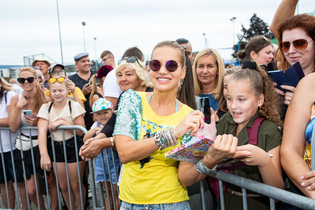 Deň otvorených dverí v TV Markíza. Na fotke: Dara Rolins