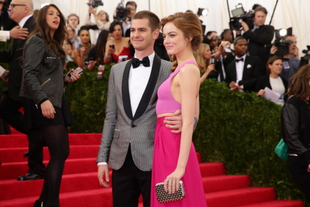 NEW YORK, NY - MAY 05: Emma Stone and Andrew Garfield attend the