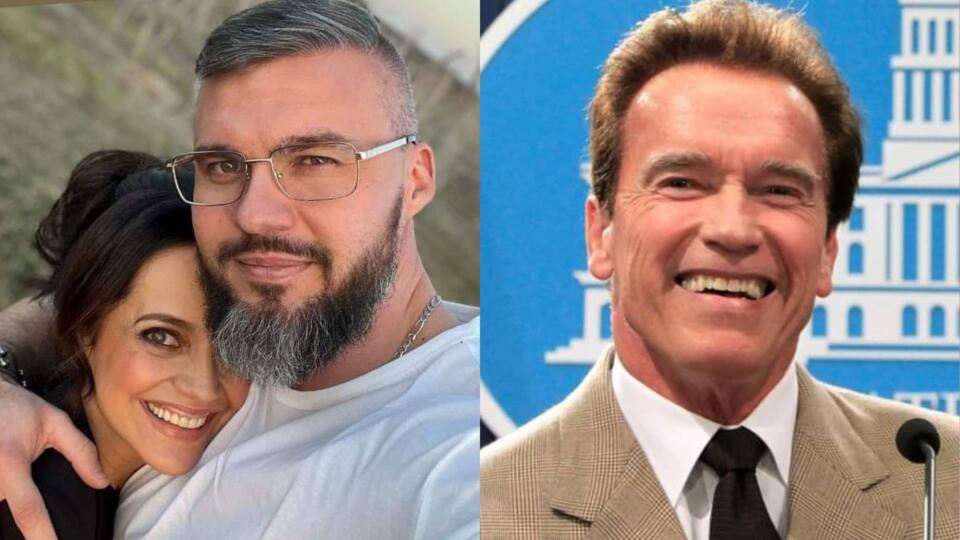 Lucia Bíla a jej priateľ Radek Filipi. Arnold Schwarzenegger.